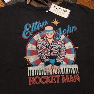Rocket Man Graphic T-Shirt - Black